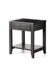 Load image into Gallery viewer, A Juliet Pedestal made of solid ash wood in Semi-limewash and ebony colours