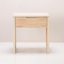 Load image into Gallery viewer, A Copenhagen Pedestal made of solid ash wood with a semi-lime wash colour
