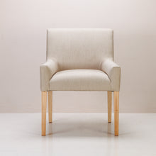 Load image into Gallery viewer, An Alpha Dining Carver Chair in Bandana Putty colour with Semi-Limewash finish
