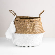 Load image into Gallery viewer, Palm Leaf Collapsible Basket made of rattan material
