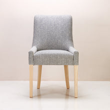 Load image into Gallery viewer, Sirius Dining Chair made of solid ash wood with polyester and cotton blend upholstery, in peyote and semi lime wash colour