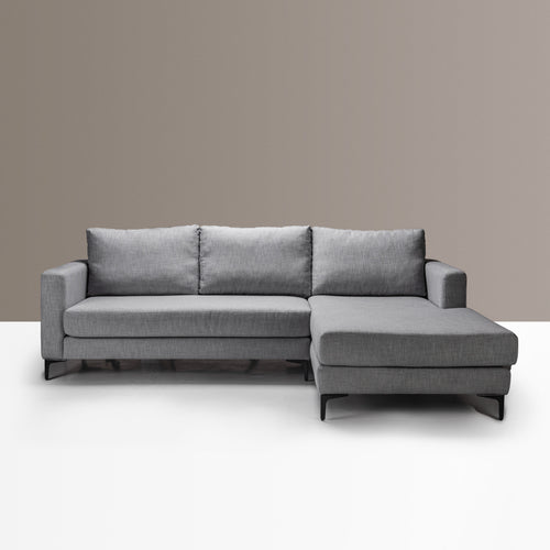 Grey Vega Day Bed upholstered in fabric