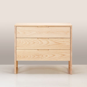 A Copenhagen Chest of Drawers made of solid ash wood with a semi-limewash colour