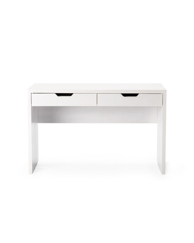 A Dane Slimline Desk in white colour