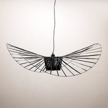 Load image into Gallery viewer, Metal hat pendant light in black colour

