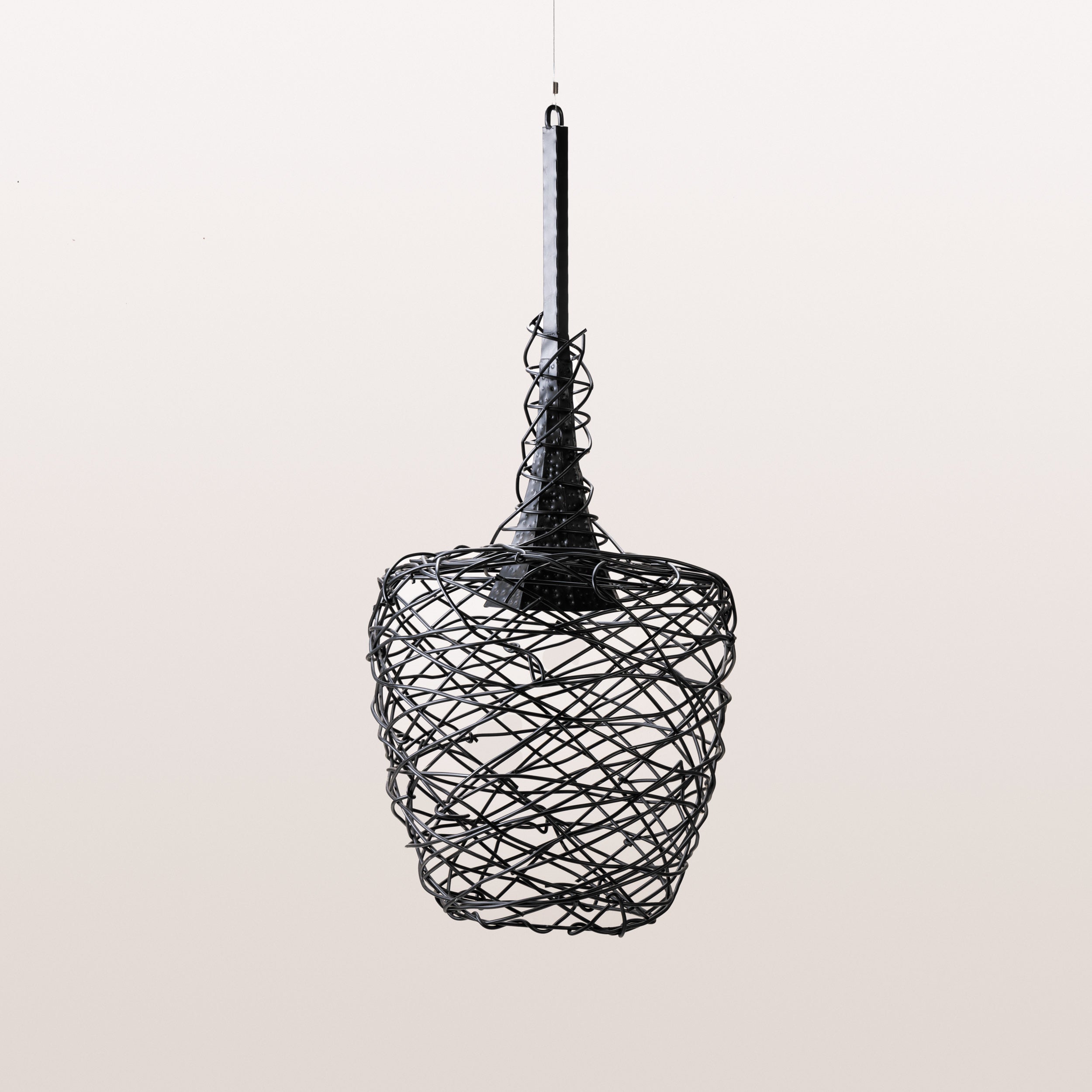 Handmade Birds Nest Wire Pendant