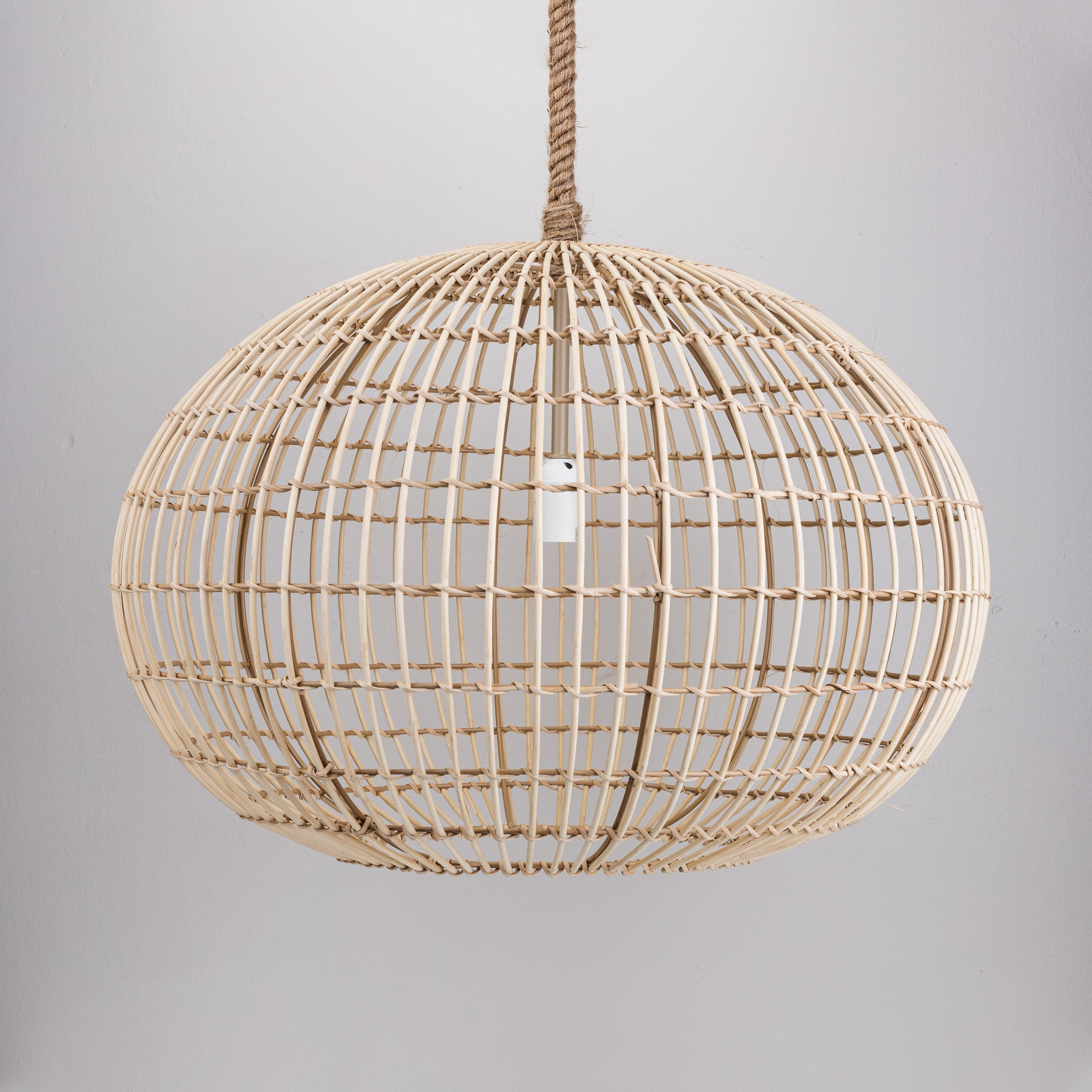 Round Wicker Pendant