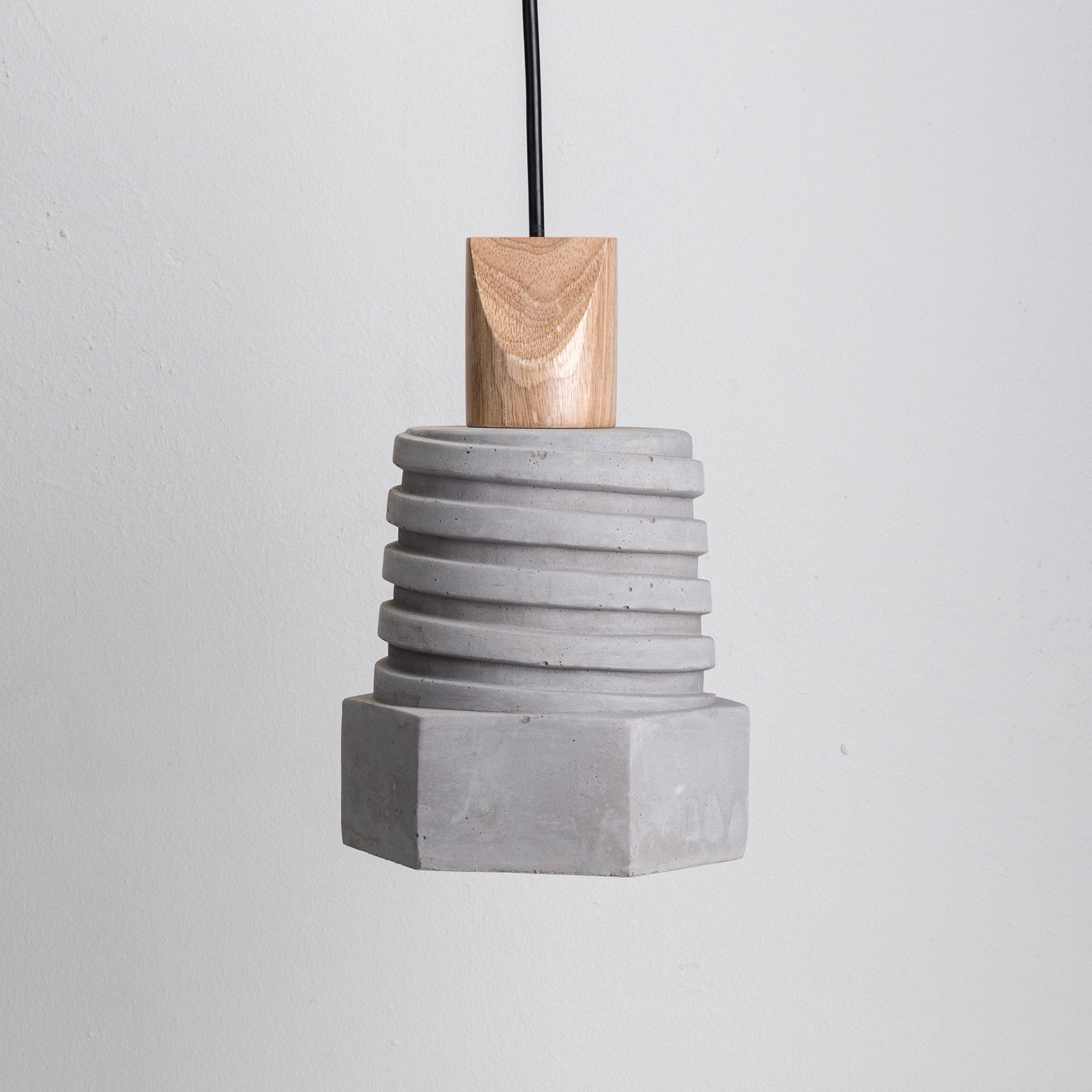 Concrete Bolt Pendant Light
