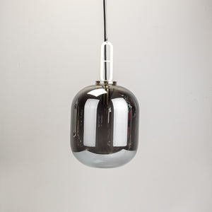 Smoked Glass Pendant made of glass and brass