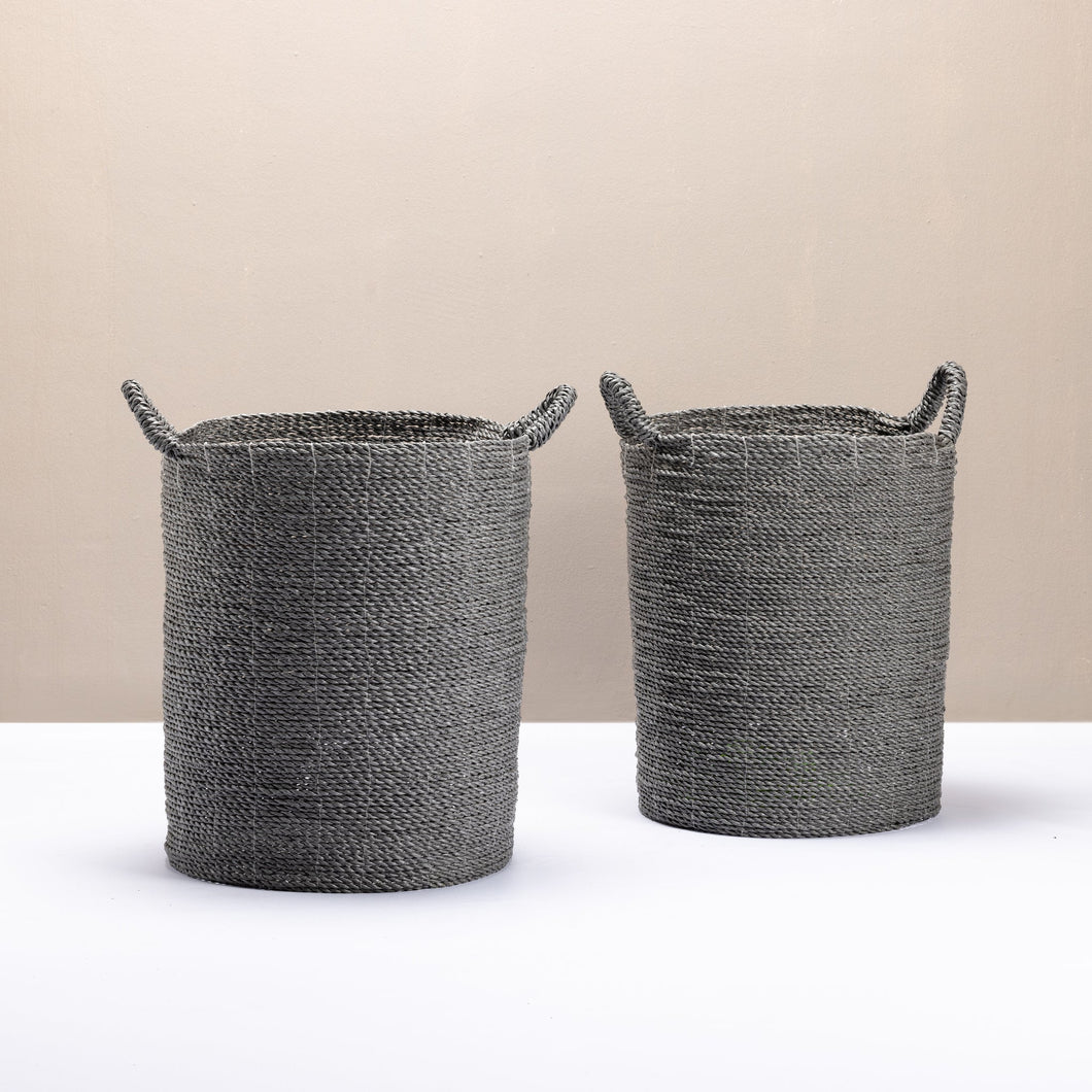 Seagrass Basket in Grey